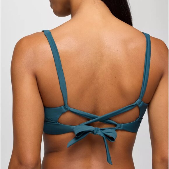 prAna Mallorca Swim Top | Size XL | NWT | Catalina | Lace-Up Back | Sustainable - Picture 2 of 4